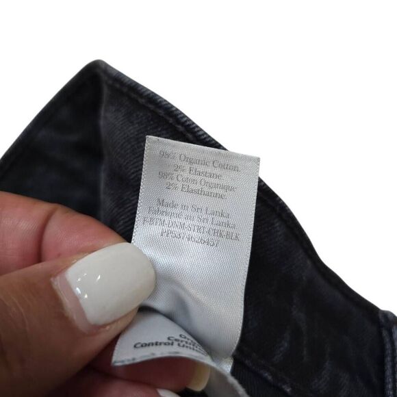 Everlane Original Cheeky Crop Jeans Women's 26 Black Dark Wash Denim - Picture 7 of 8